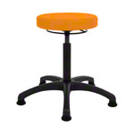 Drehhocker Standard mit Komfort-Polster und Gleitern