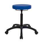 Drehhocker Standard mit Komfort-Polster und Rollen