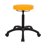 Drehhocker Standard mit Komfort-Polster und Rollen