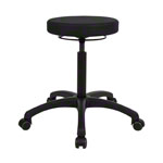 Drehhocker Standard mit Komfort-Polster und Rollen