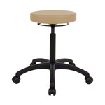 Drehhocker Standard mit Komfort-Polster und Rollen
