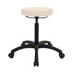 Drehhocker Standard mit Komfort-Polster und Rollen