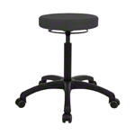 Drehhocker Standard mit Komfort-Polster und Rollen