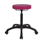 Drehhocker Standard mit Komfort-Polster und Rollen