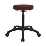 Drehhocker Standard mit Komfort-Polster und Rollen