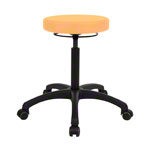 Drehhocker Standard mit Komfort-Polster und Rollen