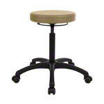 Drehhocker Standard mit Komfort-Polster und Rollen