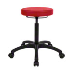 Drehhocker Standard mit Komfort-Polster und Rollen