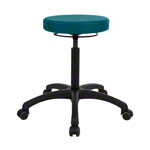 Drehhocker Standard mit Komfort-Polster und Rollen