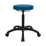 Drehhocker Standard mit Komfort-Polster und Rollen