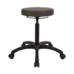 Drehhocker Standard mit Komfort-Polster und Rollen