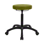 Drehhocker Standard mit Komfort-Polster und Rollen