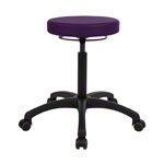 Drehhocker Standard mit Komfort-Polster und Rollen