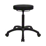 Drehhocker Standard mit Komfort-Polster und Rollen