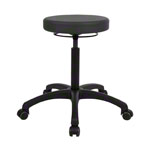 Drehhocker Standard mit Komfort-Polster und Rollen