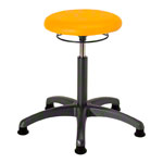 Drehhocker Standard mit Polster und Gleitern