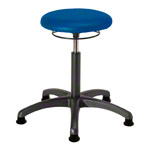 Drehhocker Standard mit Polster und Gleitern