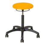 Drehhocker Standard mit Polster und Rollen