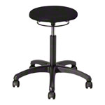 Drehhocker Standard mit Polster und Rollen
