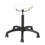 Drehhocker Standard mit Polster und Rollen