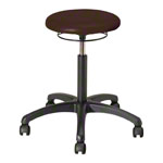 Drehhocker Standard mit Polster und Rollen