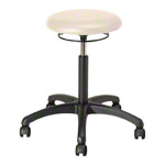 Drehhocker Standard mit Polster und Rollen