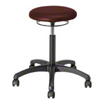 Drehhocker Standard mit Polster und Rollen
