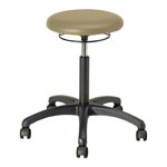 Drehhocker Standard mit Polster und Rollen