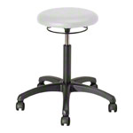 Drehhocker Standard mit Polster und Rollen