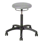 Drehhocker Standard mit Polster und Rollen