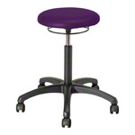 Drehhocker Standard mit Polster und Rollen