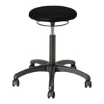 Drehhocker Standard mit Polster und Rollen