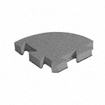 Eckleiste fr Vario-Step Gymnastikmatte, LxBxH 16x16x1,4 cm
