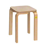 Erzi Hocker 38 aus Formholz, 36x36 cm, Sitzhhe 38 cm