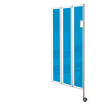 Faltwand flexibel, 3-flgelig, H x B 165 x 90 cm