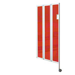 Faltwand flexibel, 3-flgelig, H x B 165 x 90 cm