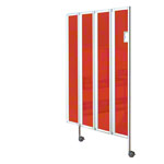 Faltwand flexibel, 4-flgelig, H x B 165 x 120 cm