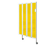 Faltwand flexibel, 4-flgelig, H x B 165 x 120 cm