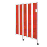 Faltwand flexibel, 5-flgelig, HxB 165x150 cm