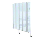 Faltwand flexibel, 5-flgelig, HxB 165x150 cm