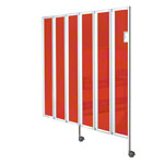 Faltwand flexibel, 6-flgelig, HxB 165x180 cm