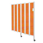 Faltwand flexibel, 6-flgelig, HxB 165x180 cm