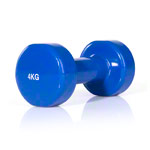 Fausthantel, 4 kg, blau, Stck