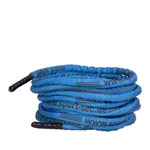 Fitness Tau Battle Rope ummantelt,  3 cm x 15 m, blau, 5,25 kg