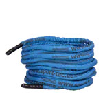 Fitness Tau Battle Rope ummantelt,  3 cm x 20 m, blau, 7 kg