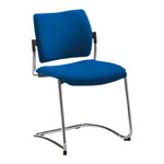 Freischwinger Stuhl mit Polster