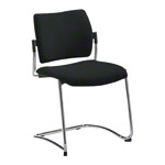 Freischwinger Stuhl mit Polster