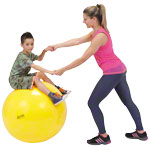 GYMNIC Gymnastikball,  75 cm, gelb
