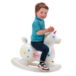 GYMNIC Hpftier Einhorn Rody Magical Unicorn mit Schaukelwanne