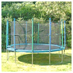 Gartentrampolin 24 Set, Trampolin ø 2,4 m inkl. Sicherheitsnetz